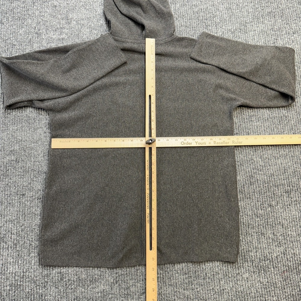 Banana Republic Sweater Womens Medium Gray Milano Hoodie Mock Knit Minimalist - Picture 8 of 9